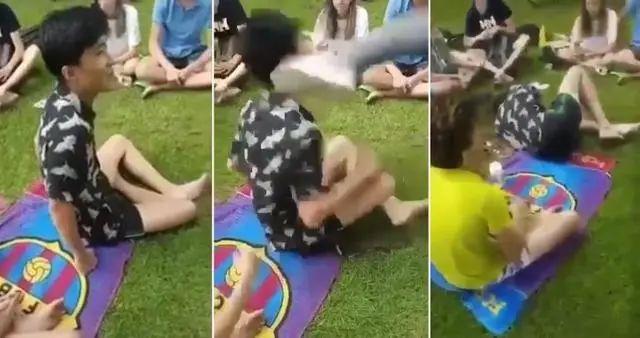 韩国男孩被误认中国人惨遭飞踢 还被嘲笑得新冠