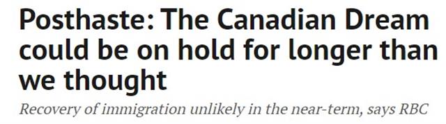 疫情不稳移民移不来 加拿大经济复苏有隐忧
