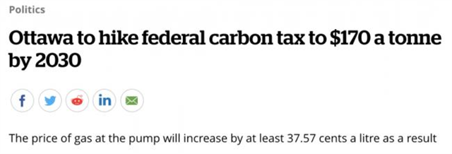 杜鲁多宣布大涨碳税 对民众生活有什么影响？