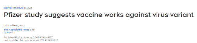 重磅！辉瑞疫苗能抵抗新冠变种 加华人亲述经历