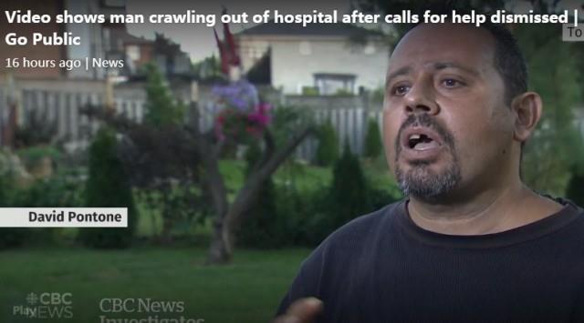 多伦多医院让患者爬着离开视频曝光被迫道歉