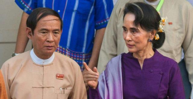 缅甸民盟说温敏和昂山素季将被关押至15日
