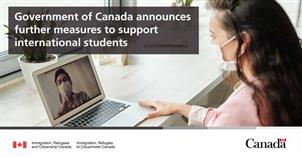 加拿大政府宣布进一步措施支持国际留学生