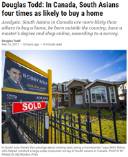 加拿大华人爱买房 购房可能性是普通人4倍……