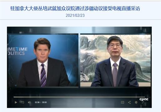 加拿大宣布中国在新疆种族灭绝 中国大使驳斥 网友反对