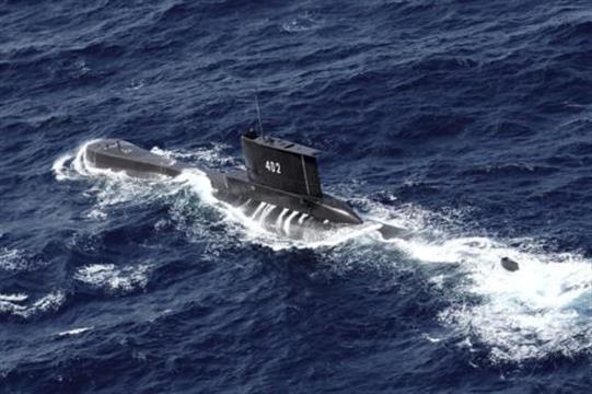 印尼潜艇失踪53人生死未卜 氧气还能撑两天