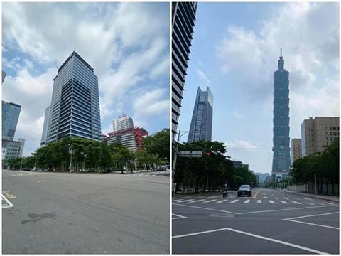 台北一片空荡 如自动封城